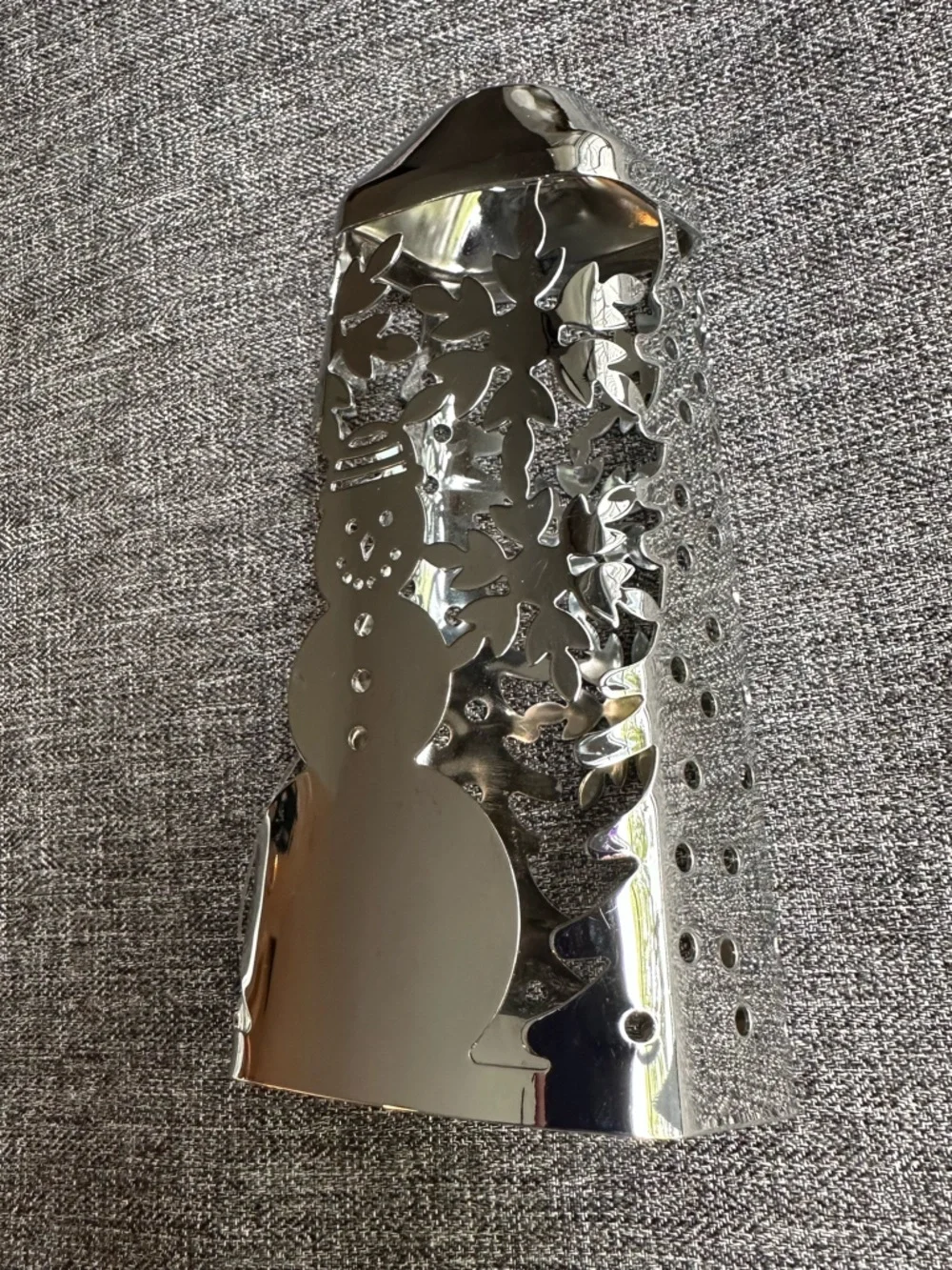 NWOT Bath & Body Works Silver Cleansing Gel Hand Soap Sleeve Snowman Winter